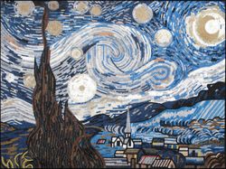 The Starry Night Reproduction Mosaic