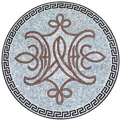 Медальон с инсигнией, мозаика