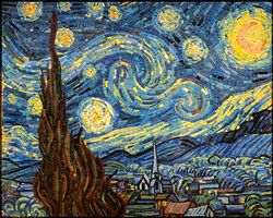 Van Gogh The Starry Night Mosaic