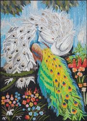 Courting Peacocks Mosaic