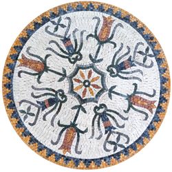 Round Tulip Pattern Mosaic