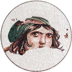 Reproduction of Ancient “Gypsy Girl" of Zeugma Mosaic
