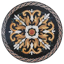 Ornate Gold Floral Mosaic