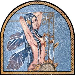 Blauhaarige Fee Mosaik