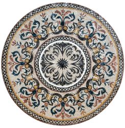Intricate Floral Pattern Mosaic