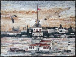 Turkish Coastal Town Mosaic