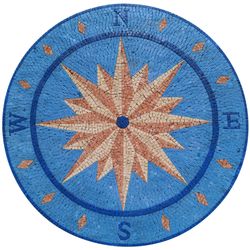 Cerulean Compass Mosaic