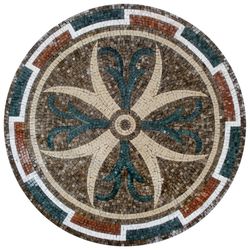 Round Multi-Patterned Mosaic