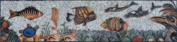 Подводный мир, панно из мозаики