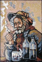 Selurtis' Mann in einer Bar Mosaik