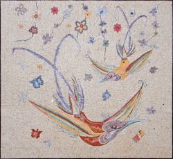 Diving Birds Mosaic