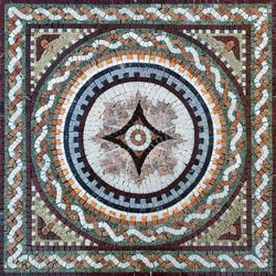 Green and Brown Braid Mosaic