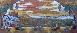 Vineyard at Sunset Mosaic