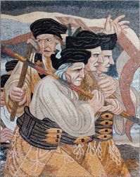 Colonial Soldiers Reproduction Mosaic