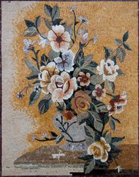 Flowers in Vase Mosaic