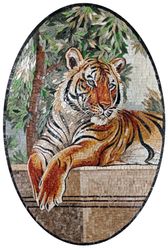 Oval Tiger Mosaic