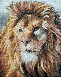Portrait of a Lion Mosaic