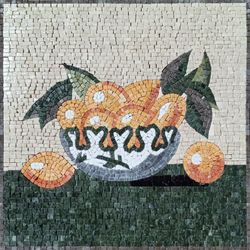 Gold Lemons and Peaches Mosaic