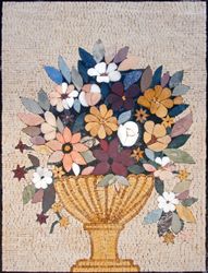 Embossed Flower Display Mosaic