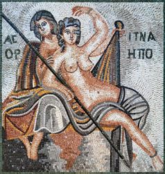Greek Portrait Reproduction Mosaic