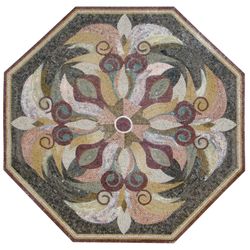 Mosaik Floral Oktagon