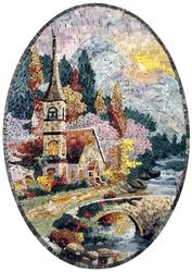 Church Landscape Mosaic