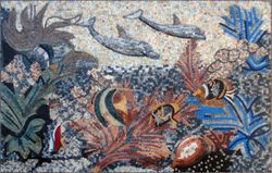Colorful Marine Scene Mosaic