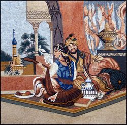 Portrait of a Royal Couple Mosaic