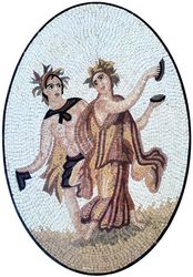 Greek Couple Mosaic