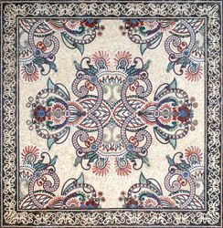 Ornate Bohemian Rug Mosaic