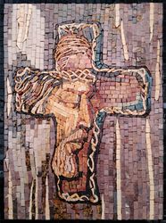 Jesus in Cross Mosaic