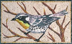 Kleiner Gelbbrustvogel Mosaik