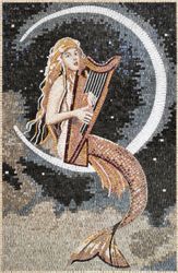 Mermaid and Moon Mosaic