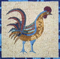 Mosaik Hahn