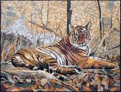 Relaxing Tiger Mosaic