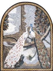 Two Peacocks Mosaic