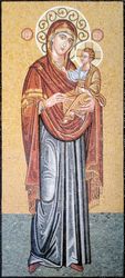 Mary and Jesus Mosaic