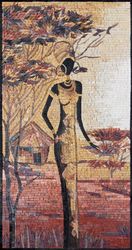 Woman in Elegant Dress Mosaic
