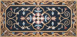 Dekorativer goldener Läuferteppich Mosaik