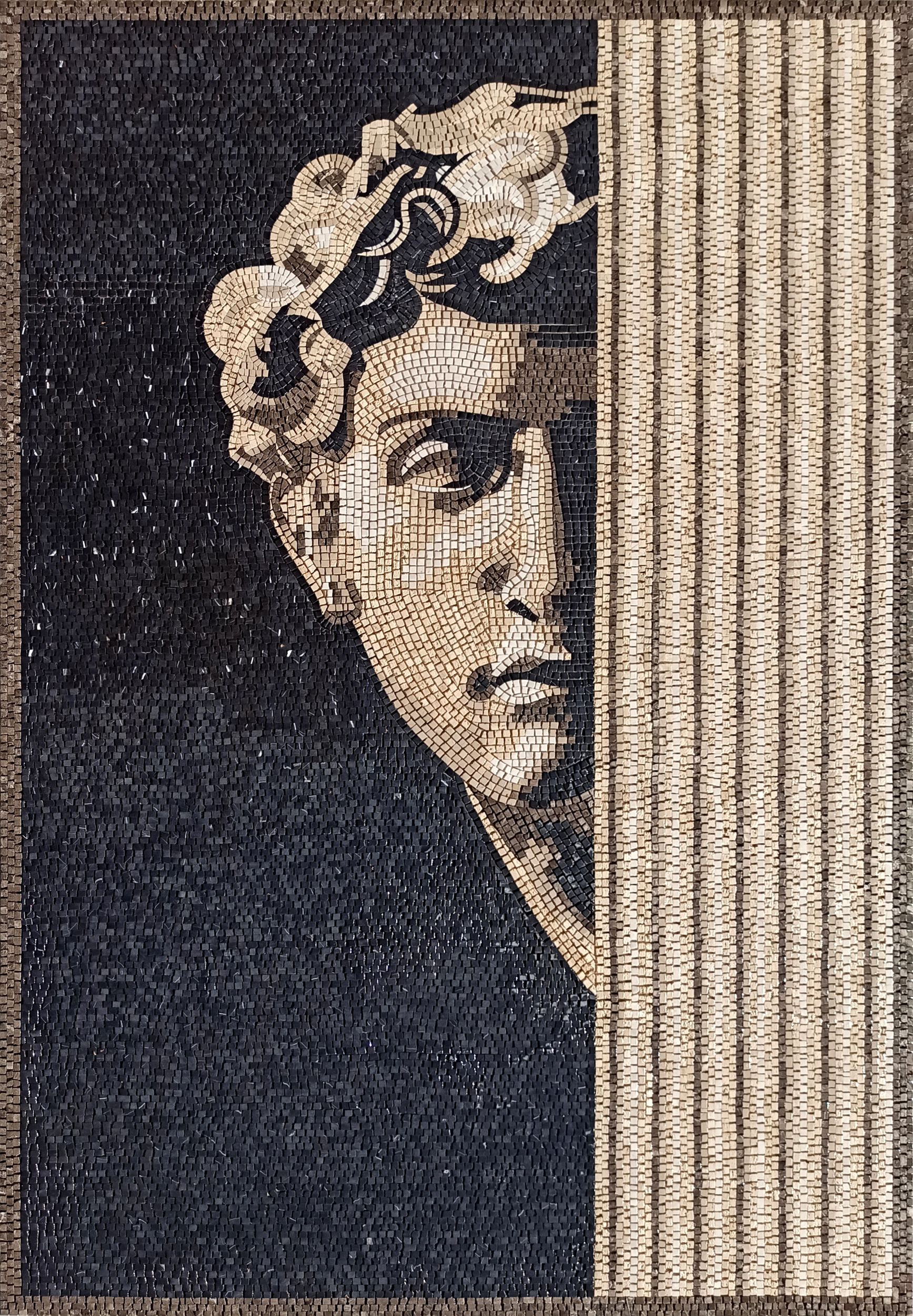 Michelangelo's David Portrait Mosaic | Mosaic Natural