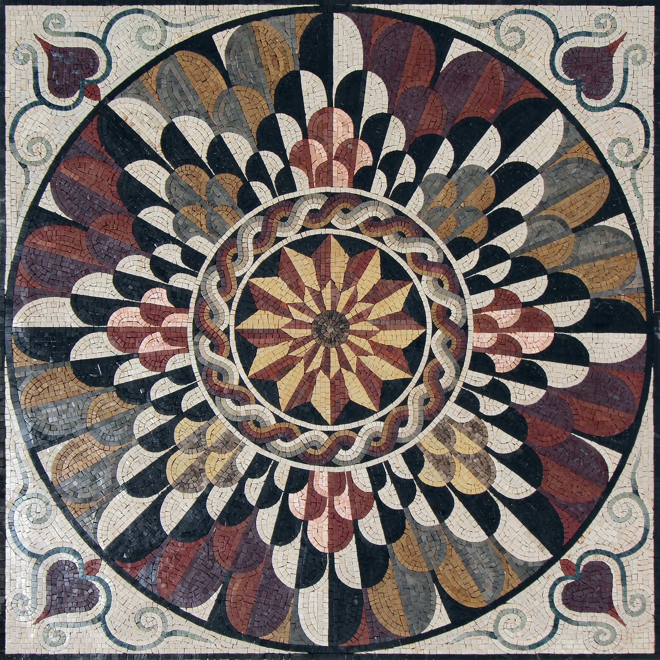 Mossic Pattern Layered Geometric Pattern Mosaic | Mosaic Natural