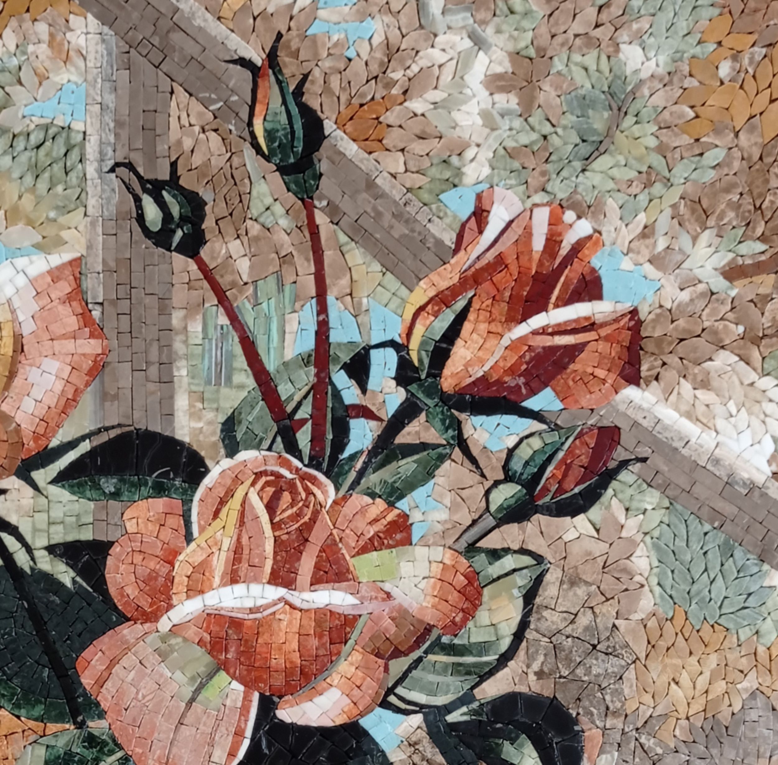 Rosy rose　装飾的な花模様の木製キャビネット Rosy rose 装飾的な花模様の木製キャビネット Rosy rose様専用 装飾的