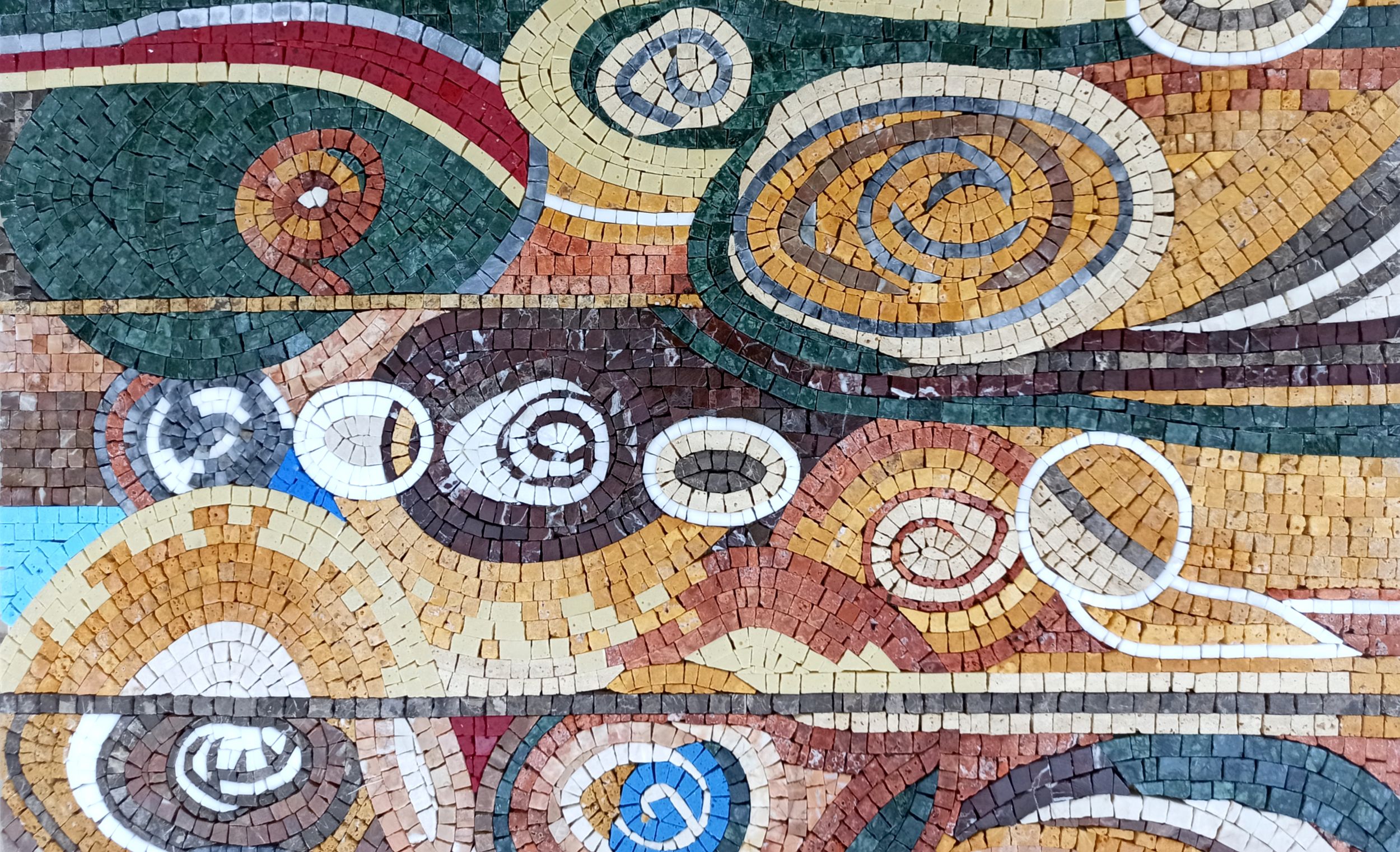 Abstract Swirl Mosaic | Mosaic Natural