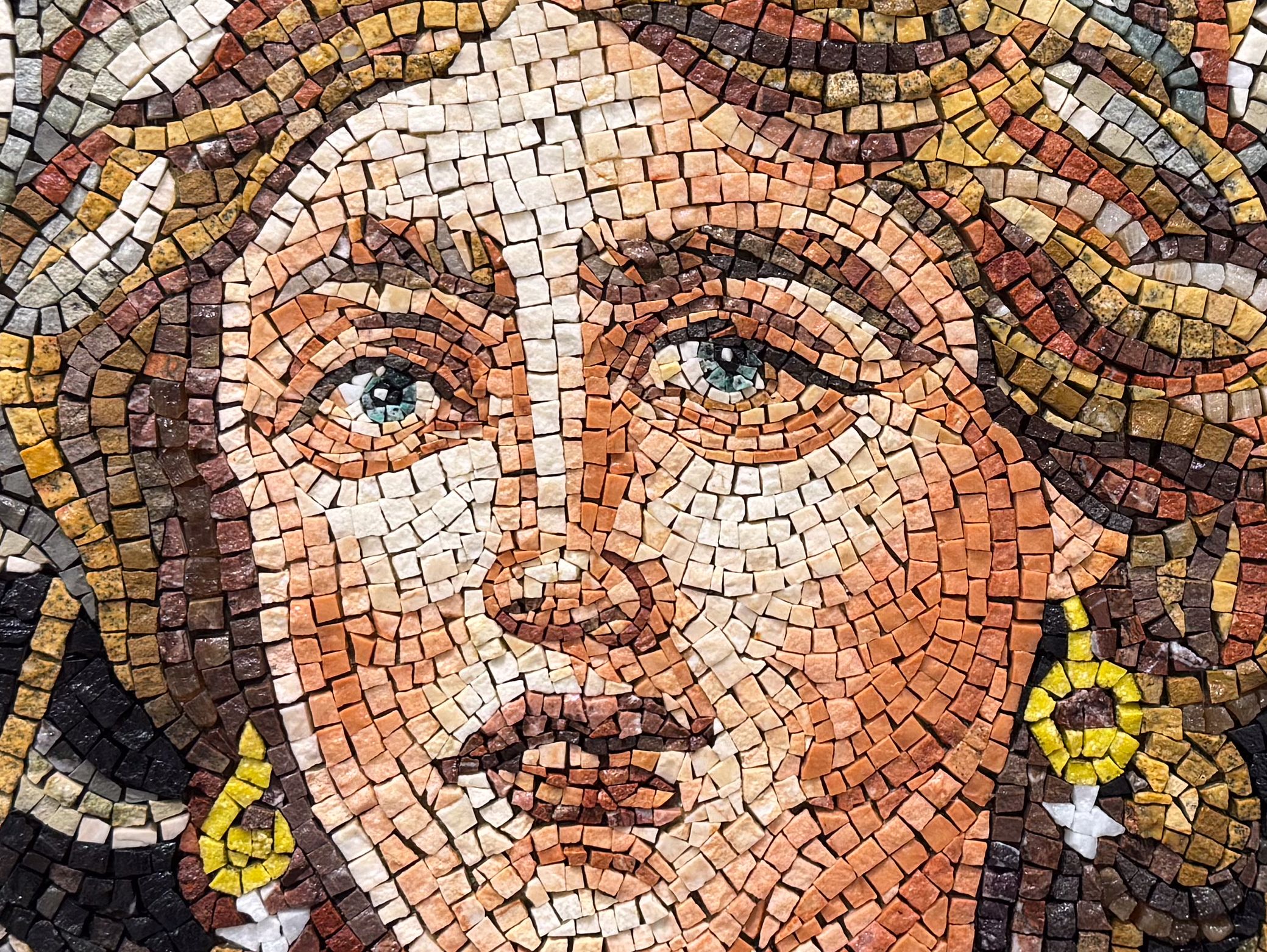 Mona Lisa of the Galilee Mosaic Of Zippori Reproduction | Mosaic