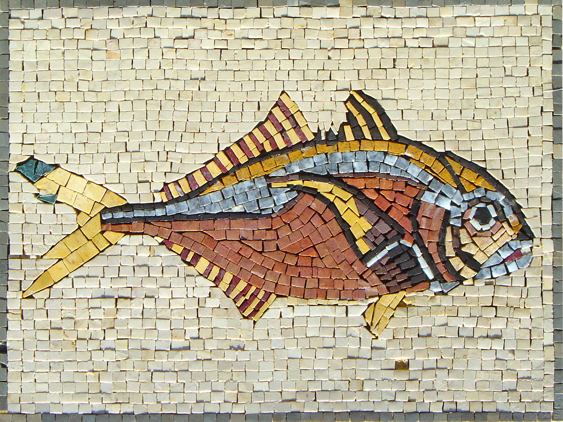 Colorful Fish Mosaic | Mosaic Natural