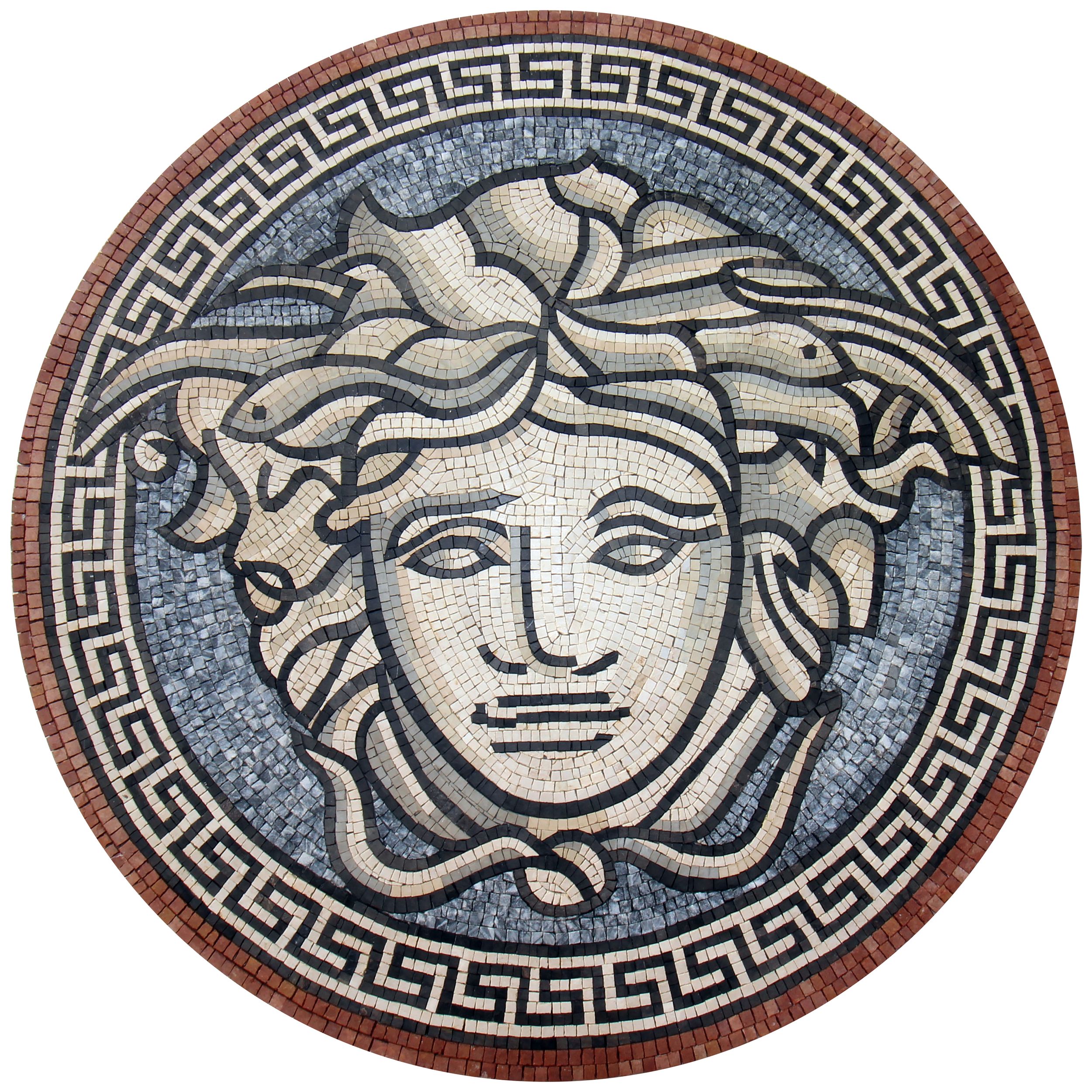 Mosaics hidràulics d'autor 　スペイン語 Greek Key Medusa Mosaic, 79