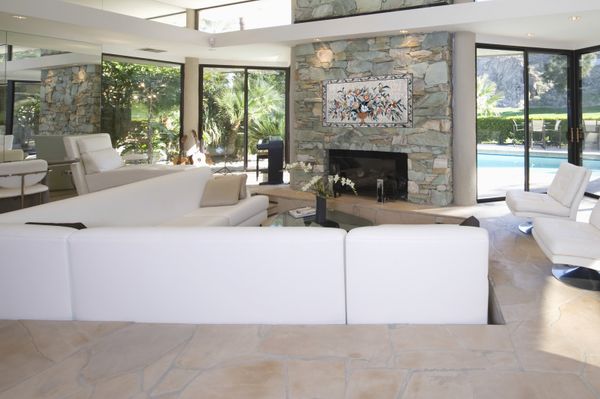 Blossoming Flowers in a Vase Mosaic Installed