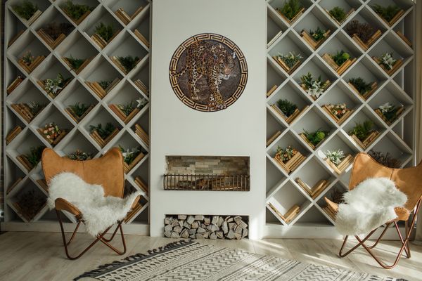 Jaguar Medallion Mosaic, 40" Installed