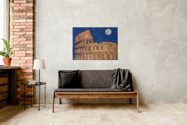 Mosaik Colosseum Wandfliese Verlegt