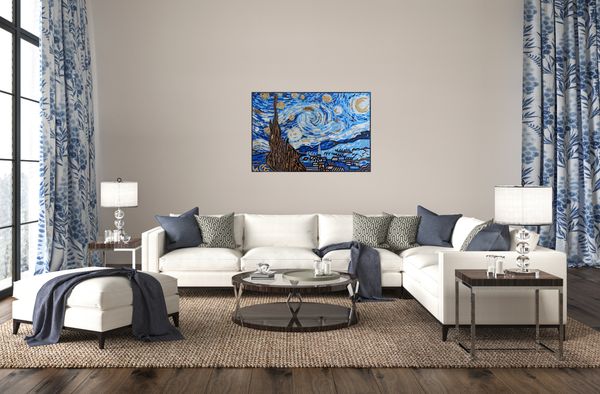 Mosaik Van Gogh Sternennacht Verlegt